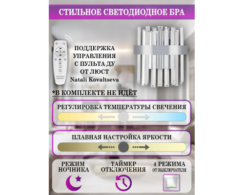 Сделать заказ Бра Natali Kovaltseva LED LAMPS 81123/1W| VIVID-LIGHT.RU
