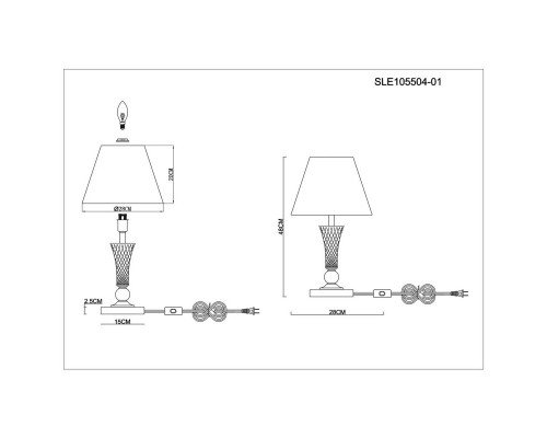 Оформить заказ Настольная лампа Evoluce SLE105504-01| VIVID-LIGHT.RU