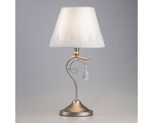 Заказать Настольная лампа Eurosvet 01022/1 серебро| VIVID-LIGHT.RU