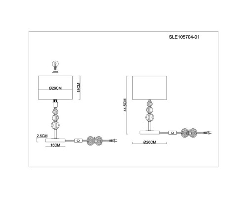Заказать Настольная лампа Evoluce SLE105704-01| VIVID-LIGHT.RU