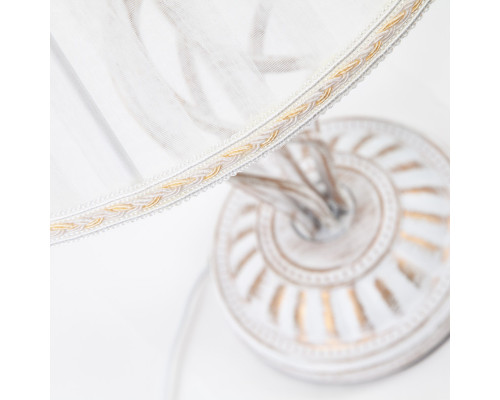 Купить Настольная лампа Eurosvet 01002/1 белый с золотом| VIVID-LIGHT.RU