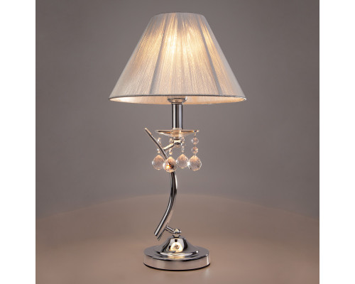 Купить Настольная лампа Eurosvet 1087/1 хром/серебристый Strotskis настольная лампа| VIVID-LIGHT.RU