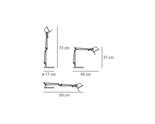 Купить Настольная лампа Artemide A011810| VIVID-LIGHT.RU