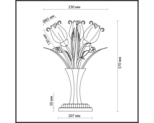 Оформить заказ Настольная лампа Odeon Light 2652/3T| VIVID-LIGHT.RU