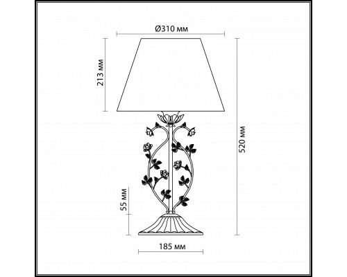 Заказать Настольная лампа Odeon Light 2796/1T| VIVID-LIGHT.RU