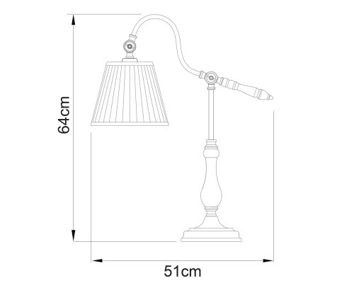 Заказать Настольная лампа ARTE Lamp A1509LT-1PB| VIVID-LIGHT.RU