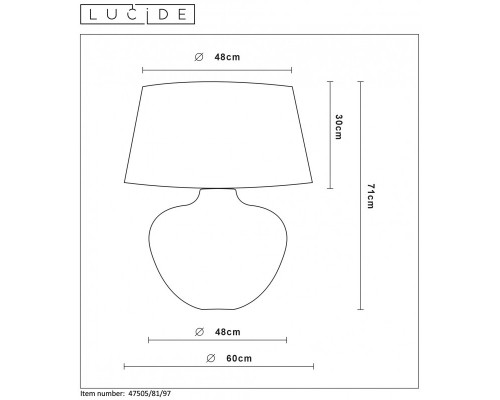 Заказать Настольная лампа LUCIDE 47505/81/97| VIVID-LIGHT.RU