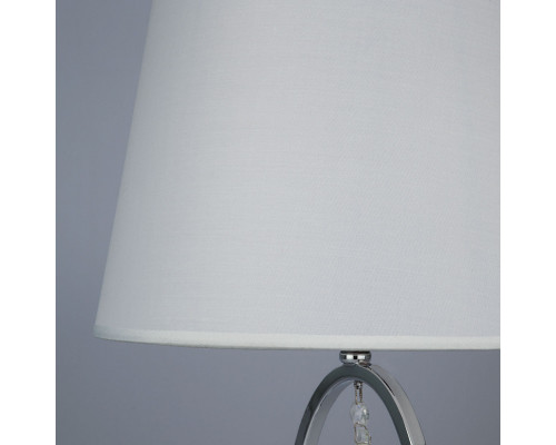 Купить Настольная лампа Eurosvet 01055/1 хром/прозрачный хрусталь Strotskis| VIVID-LIGHT.RU