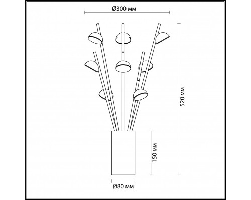 Заказать Настольная лампа Odeon Light 4156/24TL| VIVID-LIGHT.RU