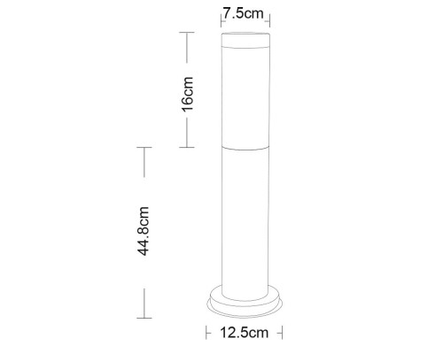 Оформить заказ Садовый светильник ARTE Lamp A3158PA-1SS| VIVID-LIGHT.RU