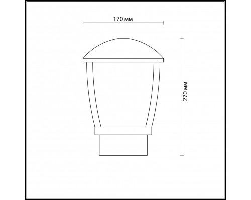 Купить Садовый светильник Odeon Light 4051/1B| VIVID-LIGHT.RU