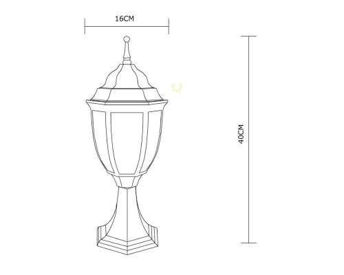 Купить Садовый светильник ARTE Lamp A3151FN-1WG| VIVID-LIGHT.RU