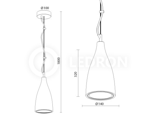 Заказать Подвесной светильник LeDron 2549C| VIVID-LIGHT.RU