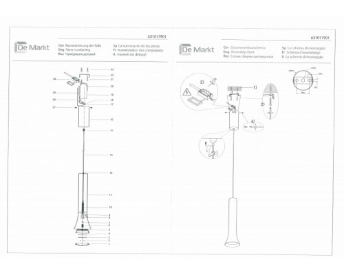 Купить Подвесной светильник DeMarkt 631017901| VIVID-LIGHT.RU