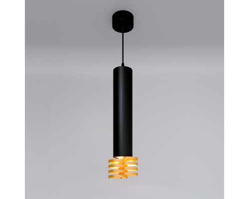 Купить Подвесной светильник Elektrostandard DLN103 GU10 черный/золото| VIVID-LIGHT.RU