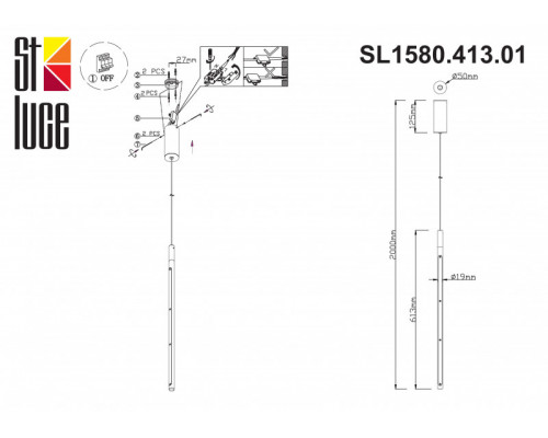 Заказать Подвесной светильник ST-Luce SL1580.413.01| VIVID-LIGHT.RU