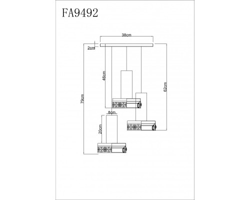 Купить Подвесной светильник Ambrella Light FA9492| VIVID-LIGHT.RU