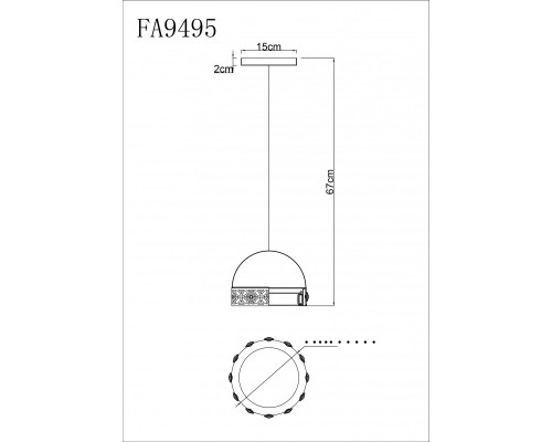 Купить Подвесной светильник Ambrella Light FA9495| VIVID-LIGHT.RU