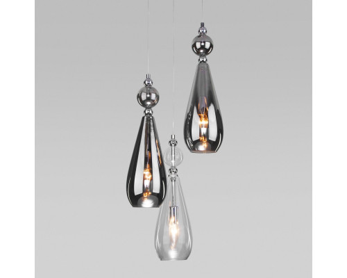 Купить Подвесной светильник Eurosvet 50202/3 хром| VIVID-LIGHT.RU