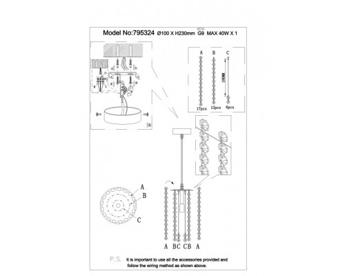 Сделать заказ Подвесной светильник Lightstar 795324| VIVID-LIGHT.RU