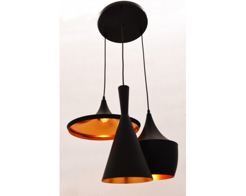 Сделать заказ Подвесной светильник Lumina Deco LDP 7712-3 BK| VIVID-LIGHT.RU