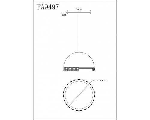 Оформить заказ Подвесной светильник Ambrella Light FA9497| VIVID-LIGHT.RU