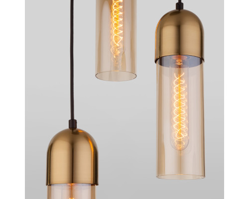 Купить Подвесной светильник Eurosvet 50180/3 янтарный| VIVID-LIGHT.RU