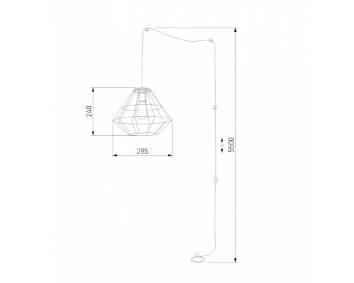 Купить Подвесной светильник TK Lighting 2200 Diamond| VIVID-LIGHT.RU
