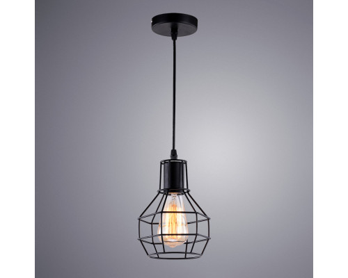 Заказать Подвесной светильник ARTE Lamp A1109SP-1BK| VIVID-LIGHT.RU