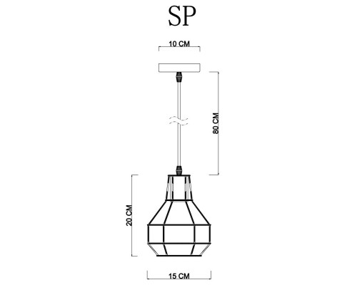 Заказать Подвесной светильник ARTE Lamp A1109SP-1BK| VIVID-LIGHT.RU