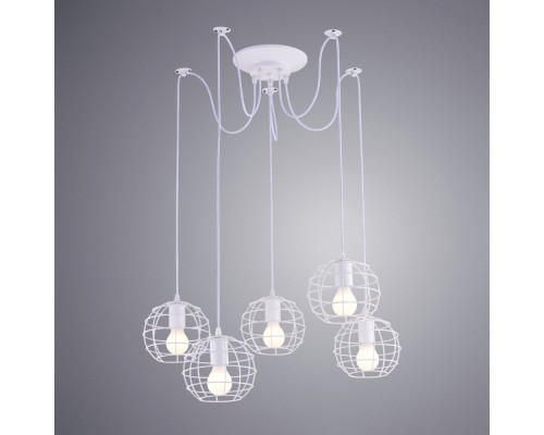 Оформить заказ Подвесной светильник ARTE Lamp A1110SP-5WH| VIVID-LIGHT.RU