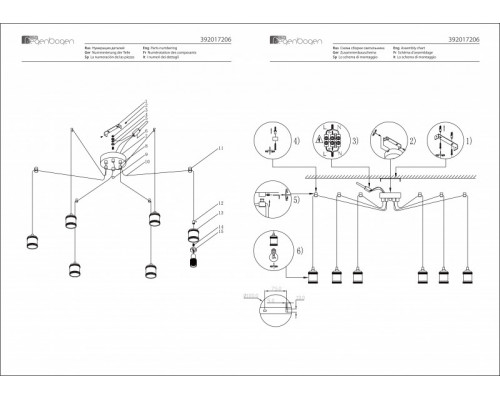 Оформить заказ Подвесной светильник DeMarkt 392017206| VIVID-LIGHT.RU