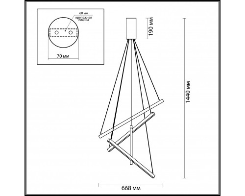 Оформить заказ Подвесной светильник Odeon Light 3860/48B| VIVID-LIGHT.RU