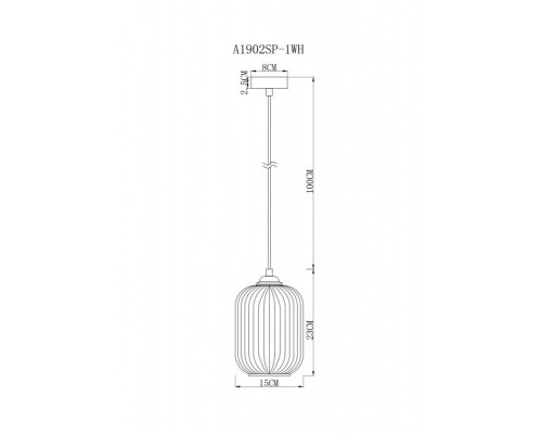 Сделать заказ Подвесной светильник ARTE Lamp A1902SP-1WH| VIVID-LIGHT.RU