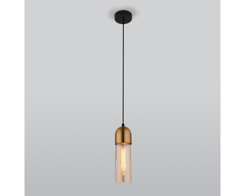 Купить Подвесной светильник Eurosvet 50180/1 янтарный| VIVID-LIGHT.RU