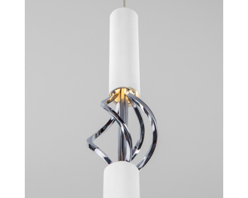 Оформить заказ Подвесной светильник Eurosvet 50191/1 LED белый/хром| VIVID-LIGHT.RU