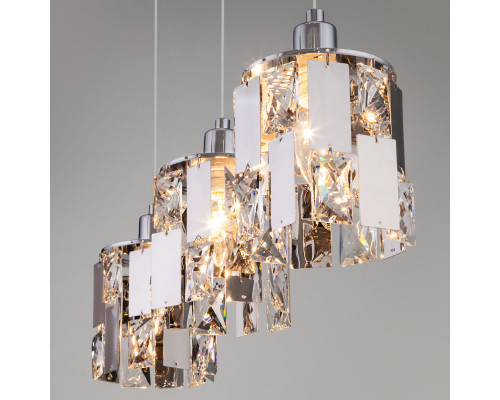 Купить Подвесной светильник Eurosvet 50101/3 хром| VIVID-LIGHT.RU