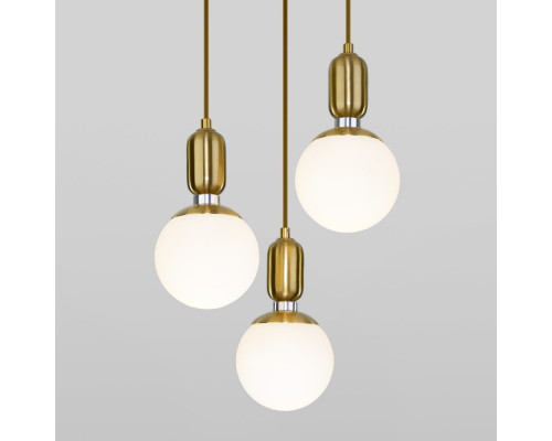 Оформить заказ Подвесной светильник Eurosvet 50151/3 латунь| VIVID-LIGHT.RU