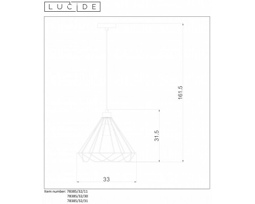 Купить Подвесной светильник LUCIDE 78385/32/31| VIVID-LIGHT.RU