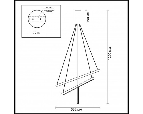 Оформить заказ Подвесной светильник Odeon Light 3860/39L| VIVID-LIGHT.RU