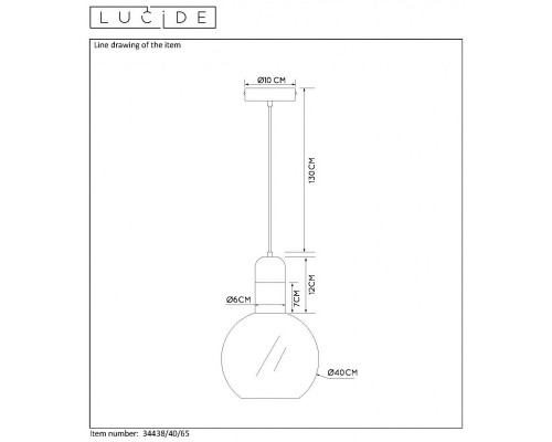 Купить Подвесной светильник LUCIDE 34438/40/65| VIVID-LIGHT.RU