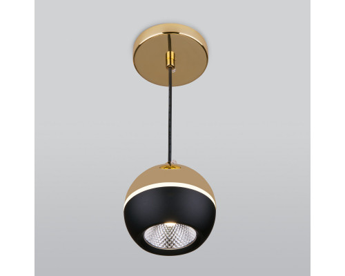 Оформить заказ Подвесной светильник Elektrostandard DLS023 9W 4200K черный/золото| VIVID-LIGHT.RU