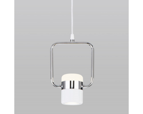 Оформить заказ Подвесной светильник Eurosvet 50165/1 LED хром/белый| VIVID-LIGHT.RU
