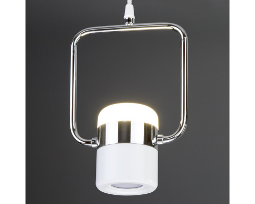 Оформить заказ Подвесной светильник Eurosvet 50165/1 LED хром/белый| VIVID-LIGHT.RU