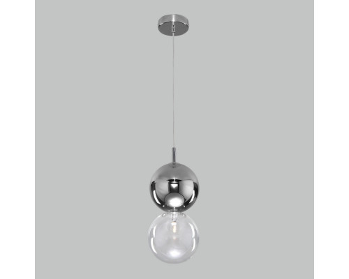 Купить Подвесной светильник Eurosvet 50091/1 хром/дымчатый| VIVID-LIGHT.RU