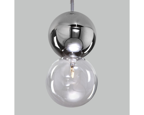 Купить Подвесной светильник Eurosvet 50091/1 хром/дымчатый| VIVID-LIGHT.RU