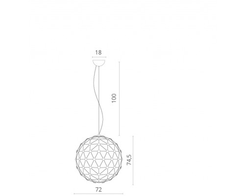 Купить Подвесной светильник Divinare 1610/02 SP-96| VIVID-LIGHT.RU