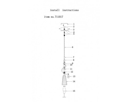 Оформить заказ Подвесной светильник Lightstar 711017| VIVID-LIGHT.RU