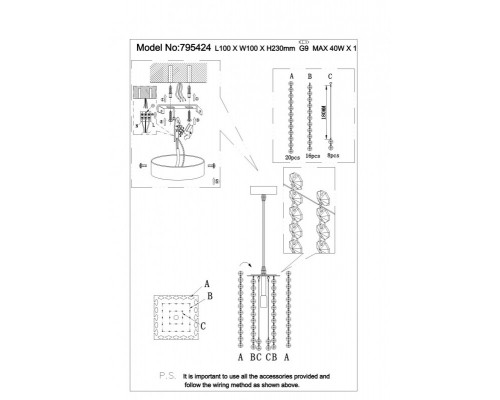 Оформить заказ Подвесной светильник Lightstar 795424| VIVID-LIGHT.RU