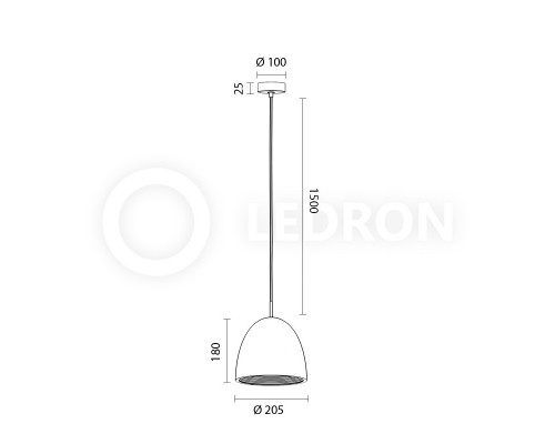 Оформить заказ Подвесной светильник LeDron 2601B| VIVID-LIGHT.RU